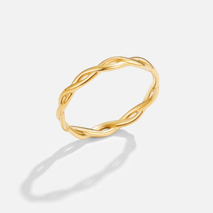 Infinity Gold-Tone Twist Ring