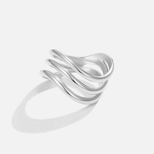 Kiya Layered Silver-Tone Ring