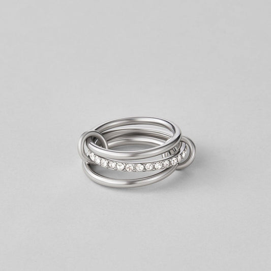 Layered Kaili Silver-Tone Ring