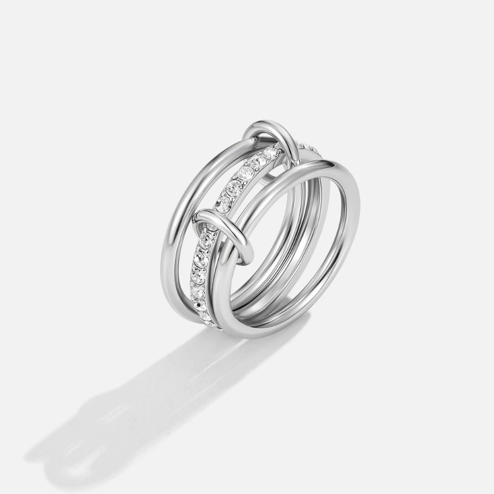 Layered Kaili Silver-Tone Ring