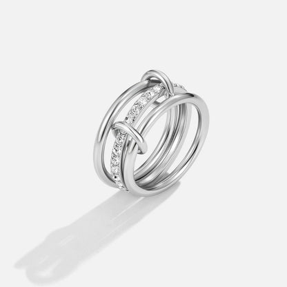 Layered Kaili Silver-Tone Ring