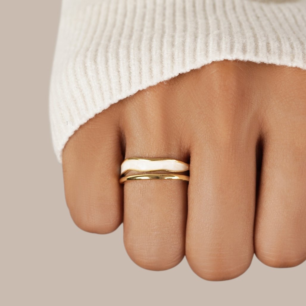 Layered Sahara Gold-Tone Ring