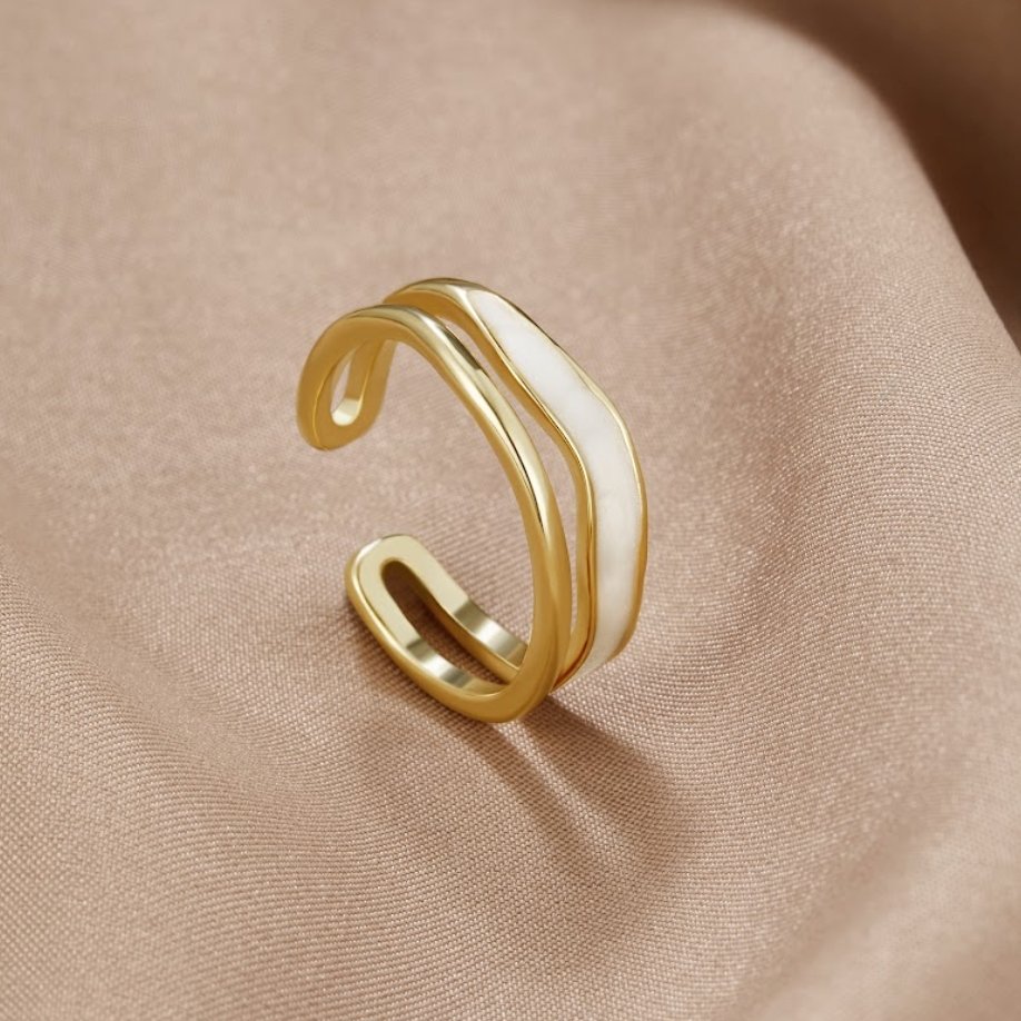 Layered Sahara Gold-Tone Ring