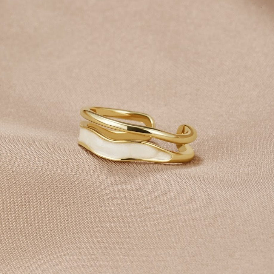 Layered Sahara Gold-Tone Ring