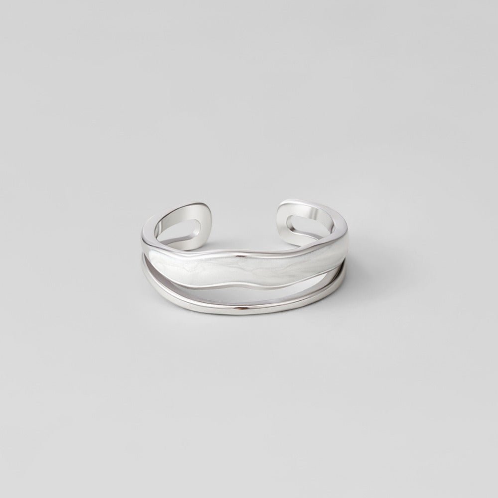 Layered Sahara Silver-Tone Ring