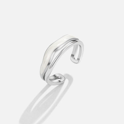 Layered Sahara Silver-Tone Ring