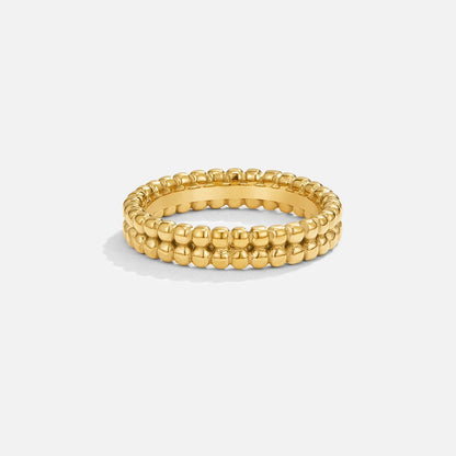 Leona Gold-Tone Bead Ring