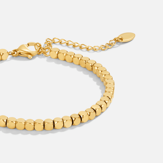 Lexi Gold-Tone Cube Bracelet
