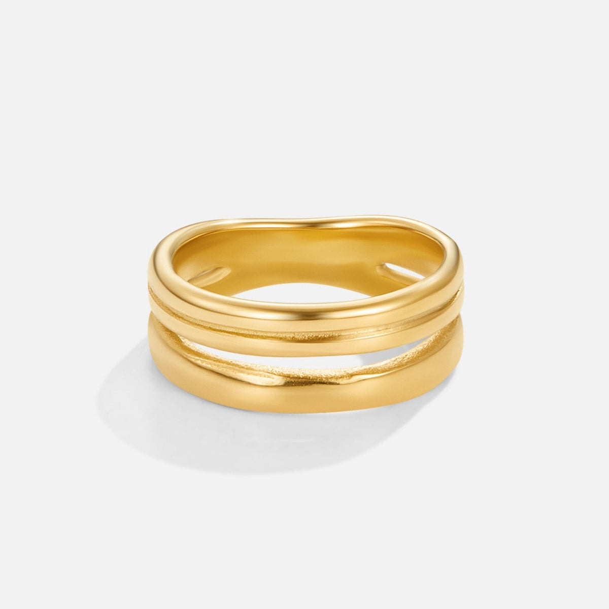 Lia Layered Gold-Tone Ring