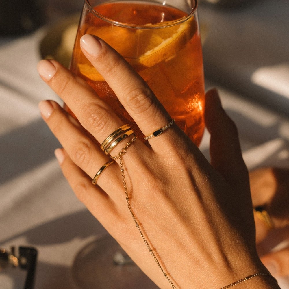Lia Layered Gold-Tone Ring