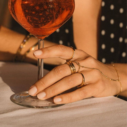 Lia Layered Gold-Tone Ring