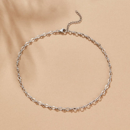 Link Chain Silver-Tone Necklace
