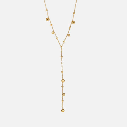 Lovi Gold-Tone Beads Tassel Necklace