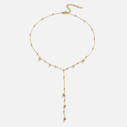 Lovi Gold-Tone Beads Tassel Necklace