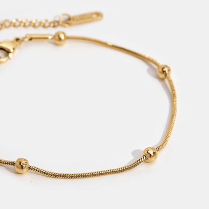 Luna Gold-Tone Bead Bracelet