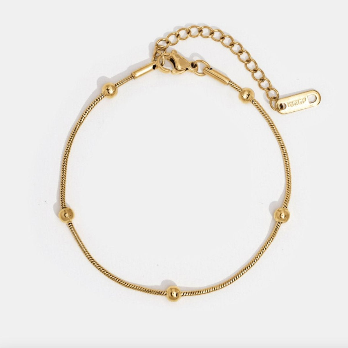 Luna Gold-Tone Bead Bracelet