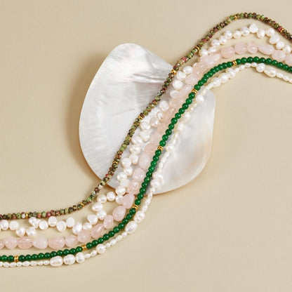 Lush Green Bead Necklace