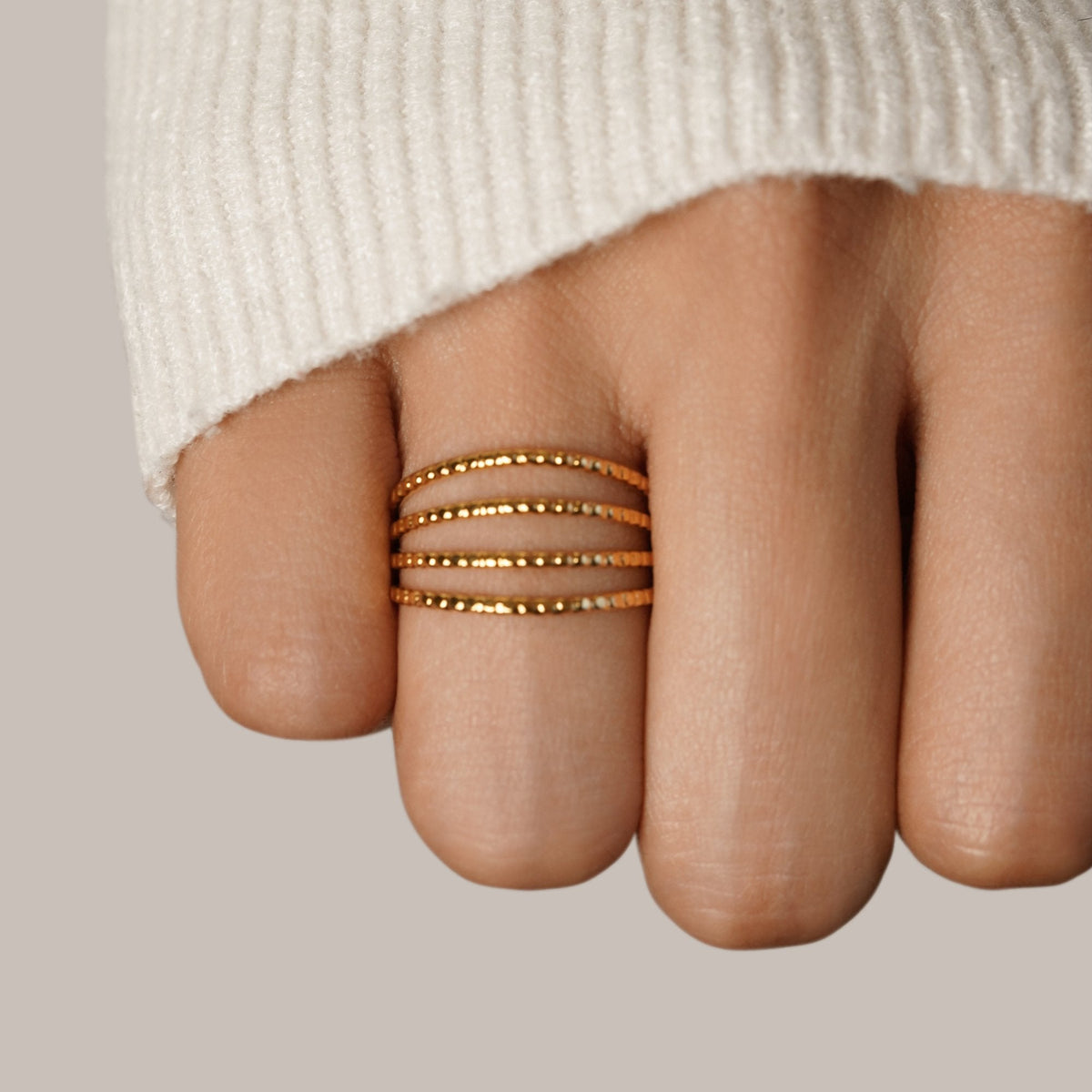 Madison Gold-Tone Layered Ring