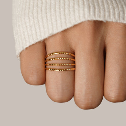 Madison Gold-Tone Layered Ring