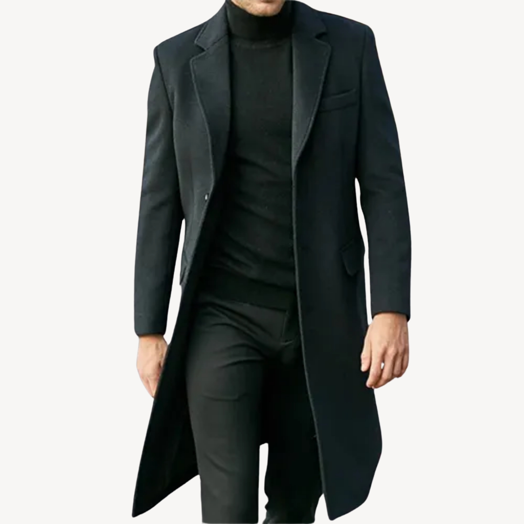 Men's Wool Coat Elegant & Warm Long Coat