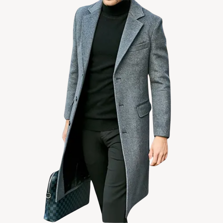 Men's Wool Coat Elegant & Warm Long Coat