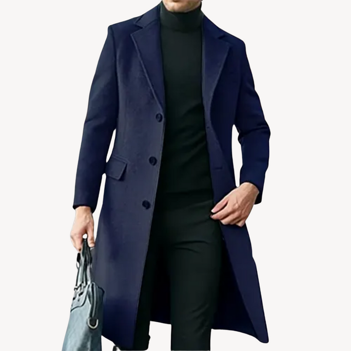 Men's Wool Coat Elegant & Warm Long Coat