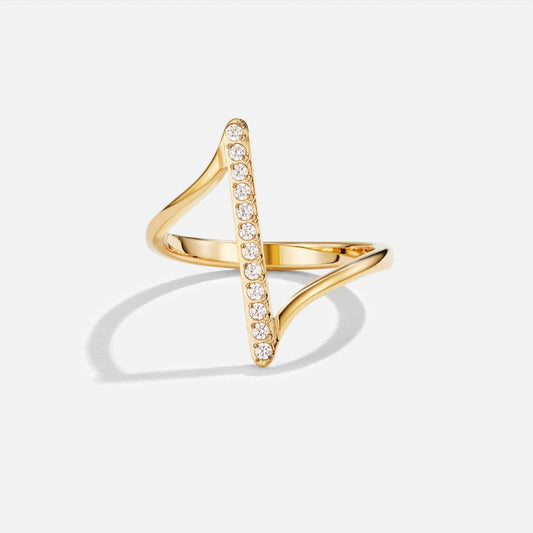 Mila Twisted Gold-Tone Ring