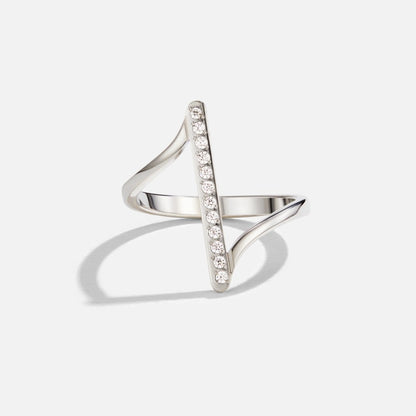 Mila Twisted Silver-Tone Ring