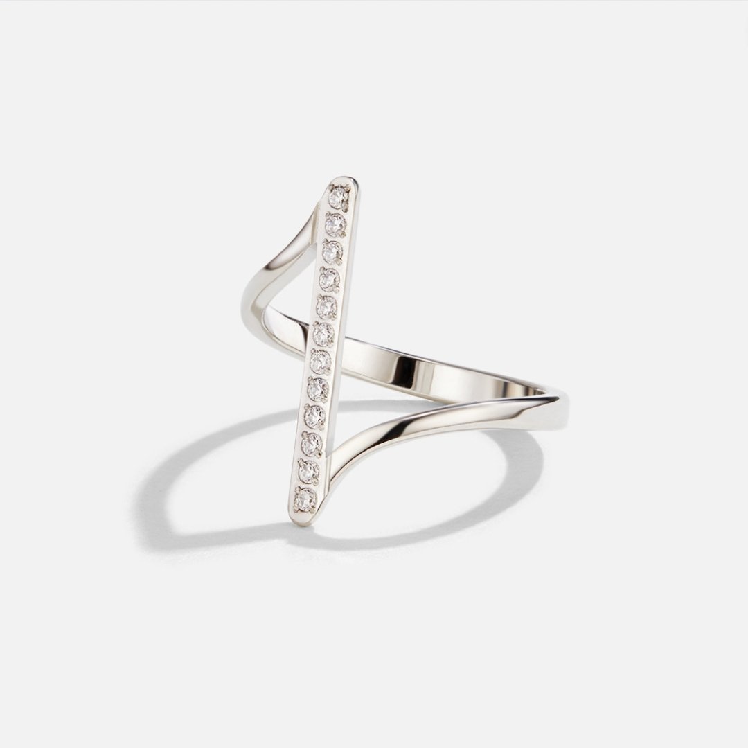 Mila Twisted Silver-Tone Ring