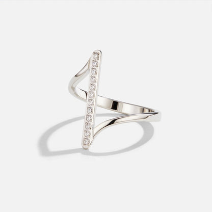 Mila Twisted Silver-Tone Ring