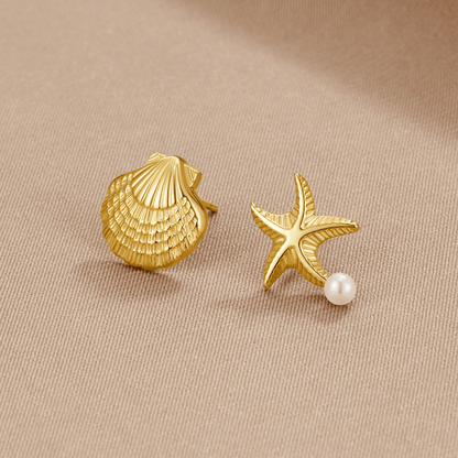 Naia Shell & Starfish Gold-Tone Earrings