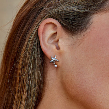 Naia Shell & Starfish Silver-Tone Earrings