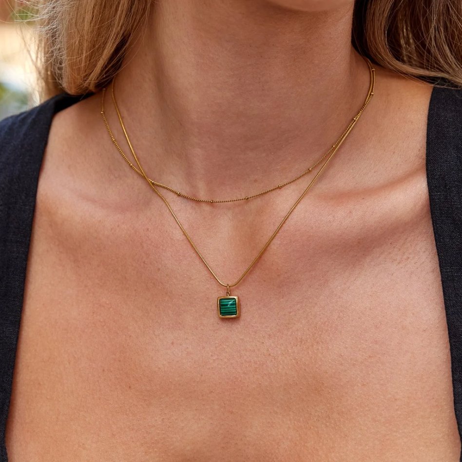 Niyah Bead Gold-Tone Chain Necklace