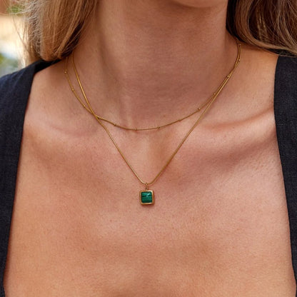 Niyah Bead Gold-Tone Chain Necklace