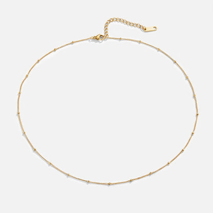 Niyah Bead Gold-Tone Chain Necklace