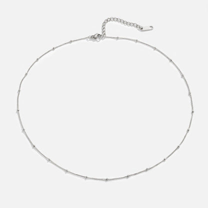 Niyah Bead Silver-Tone Chain Necklace