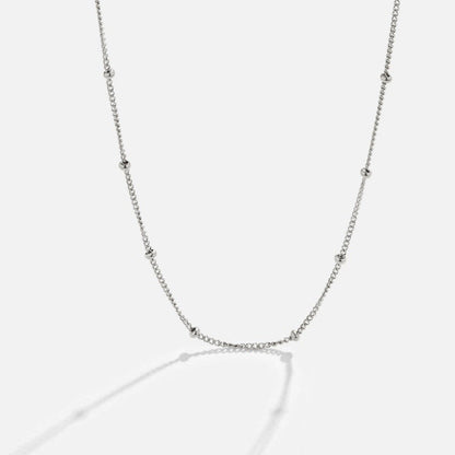 Niyah Bead Silver-Tone Chain Necklace