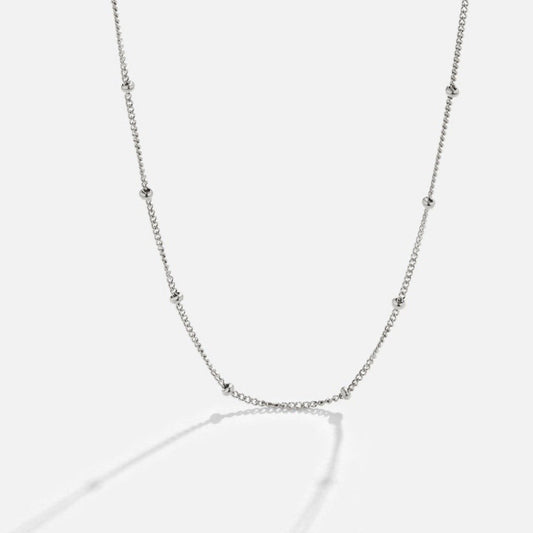 Niyah Bead Silver-Tone Chain Necklace
