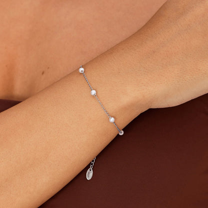 Nura Freshwater Pearl Silver-Tone Bracelet