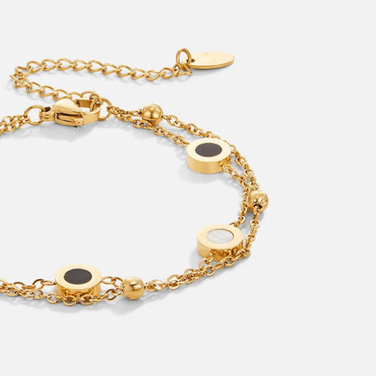Black & White Stone Bracelet