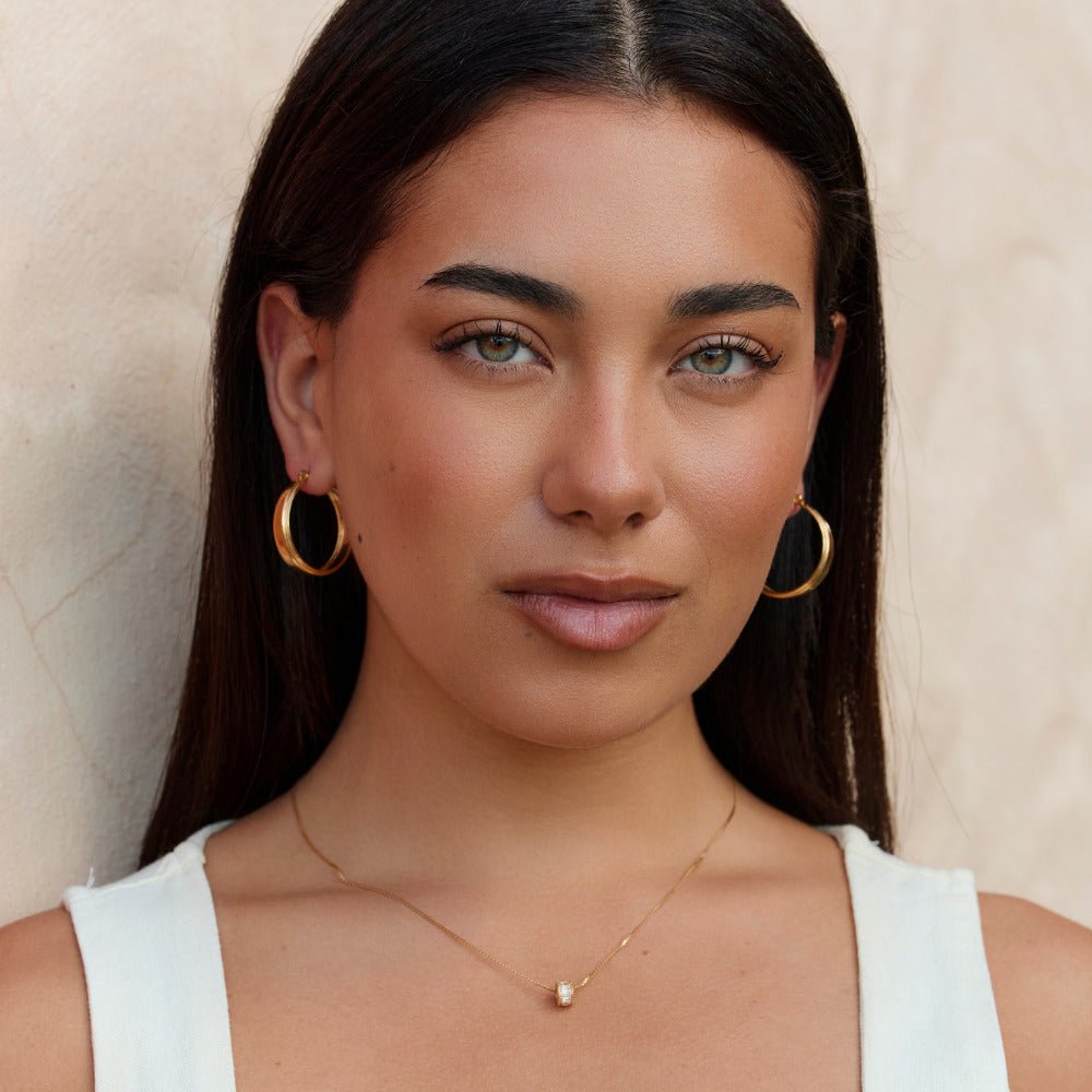 Orelia Gold-Tone Hoop Earrings