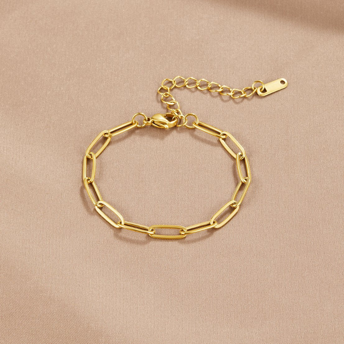 Paperclip Gold-Tone Bracelet