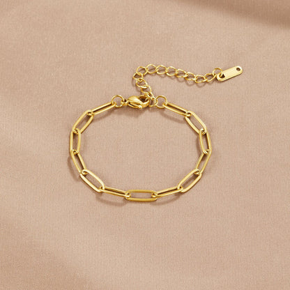 Paperclip Gold-Tone Bracelet