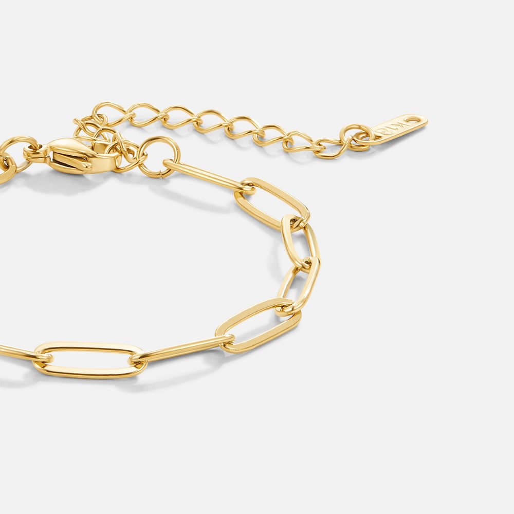 Paperclip Gold-Tone Bracelet