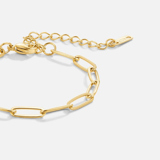 Paperclip Gold-Tone Bracelet
