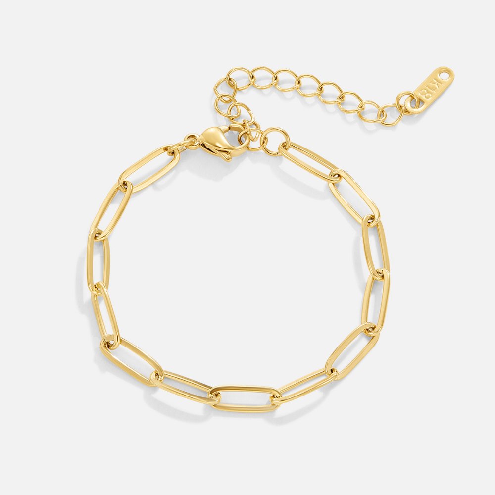 Paperclip Gold-Tone Bracelet