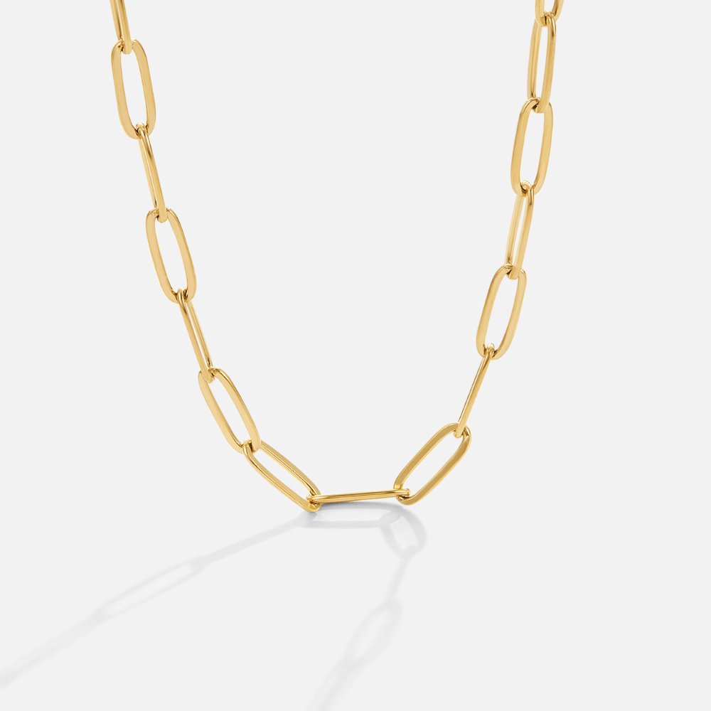 Paperclip Gold-Tone Necklace