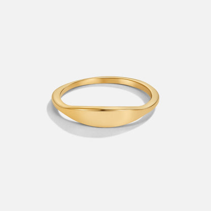 Pipa Gold-Tone Signet Ring
