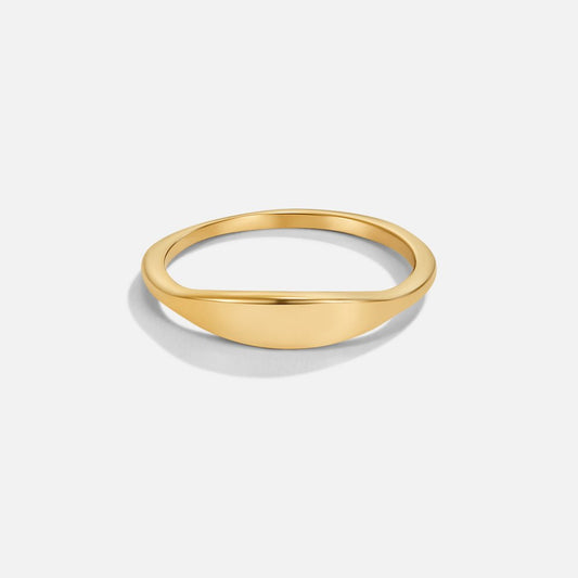 Pipa Gold-Tone Signet Ring