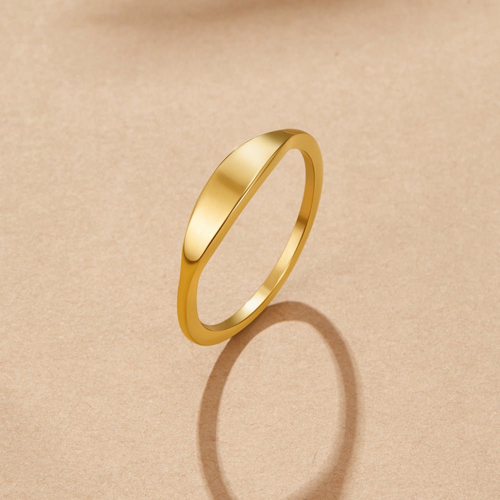 Pipa Gold-Tone Signet Ring